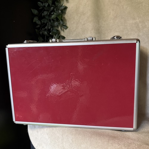 Jordan red metal briefcase - metal,