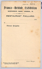 FRANCO-BRITISH EXHIBITION 1908