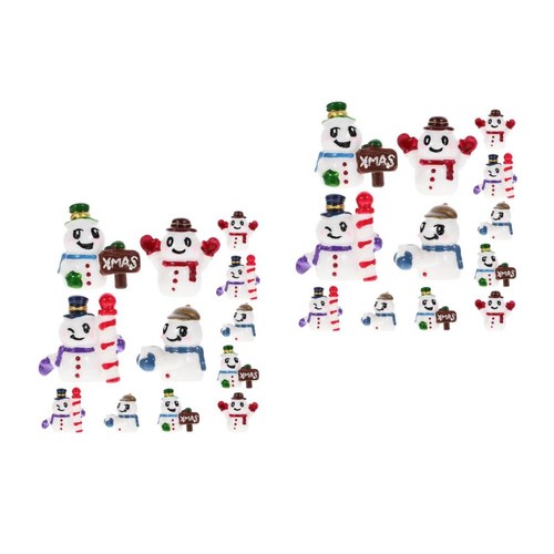 Festive resin mini snowman - festive,