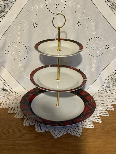 Eit tartan tier cake stand - tartan,