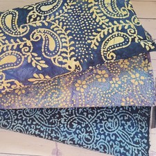 Indigo Blue Batiks - Cotton