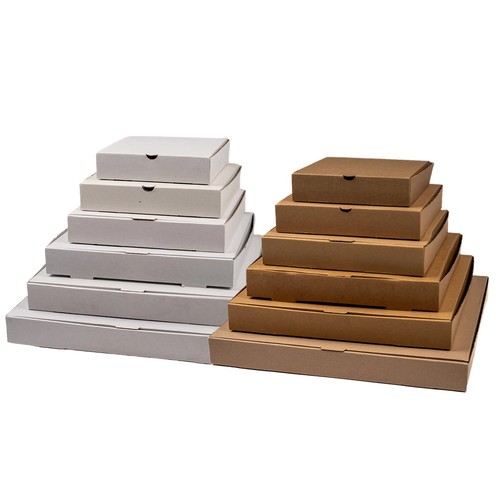 Plain pizza takeaway - takeaway, boxes