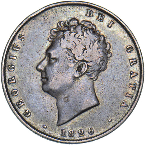 1826 halfcrown george iv - -,
