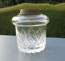 Antique Hinks Cut Glass Oil