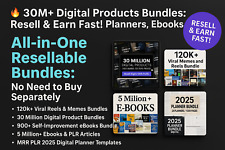 🔥 30M+ Digital Products Bundle – Resell & Earn Fast! Planners, Ebooks, Reels