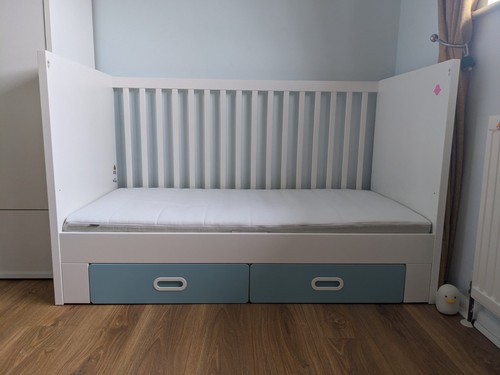 Ikea stuva cotbed white - ikea, with