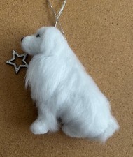 PYRENEAN MOUNTAIN DOG /GREAT PYRENEES /CHRISTMAS STAR - Part needle felted 