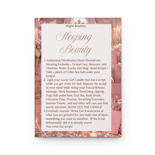 Sleeping beauty night - beauty, routine