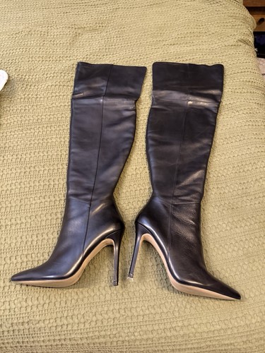 Faith black real leather over - faith,