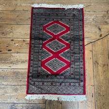 Vintage Wool Rug Hand Knotted