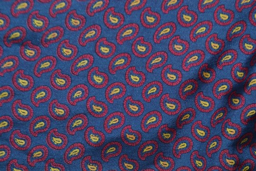 Navy blue silk ascot cravat - blue,