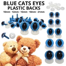 BLUE CATS EYES PLASTIC BACKS -