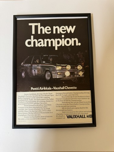 Framed vauxhall chevette - chevette, hsr