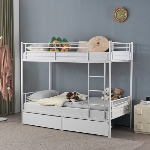 Metal bunk bed twin - metal, over