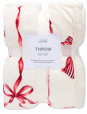 Pretty Xmas Bow  Fleece Lined