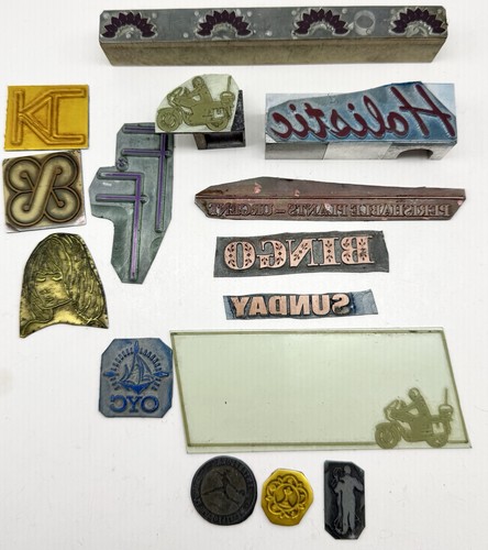 Vintage printers blocks - vintage, &