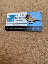 RSPB Robin Pin Badge 06 Enamel