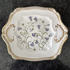 Spode Campanula Handled  Square Cake Plate. DISCONTINUED.