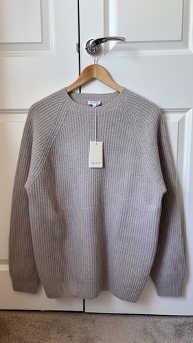 Sunspel wool cashmere beige - sunspel,