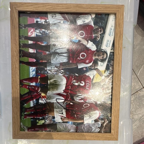 Arsenal framed signed football - framed,