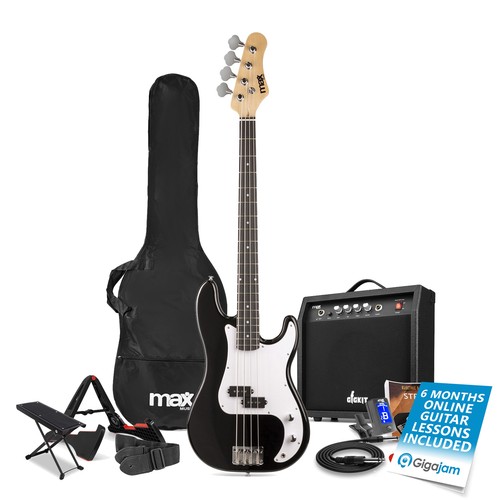 Electric bass guitar with - bass,
