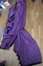 7ft Derby house cotton sheet combo Purple with Black Trim