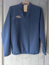 Umbro Blue Lightweight Pull On Training Top Medium In Great Condition