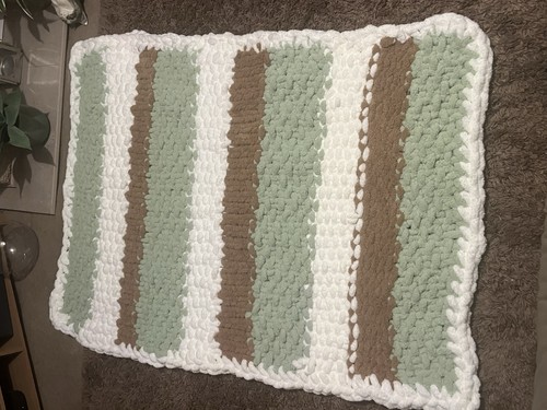 Hand knitted blanket - hand,