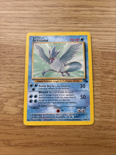 Pokémon tcg articuno fossil - pokémon,