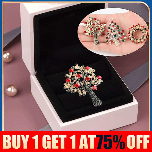 Christmas brooch badge - brooch,