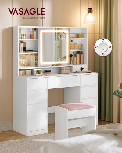 Vasagle dressing table with - vasagle,