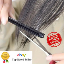 V-Comb Hair Straightening Clip Finishing Comb Hair Styling Tool Black