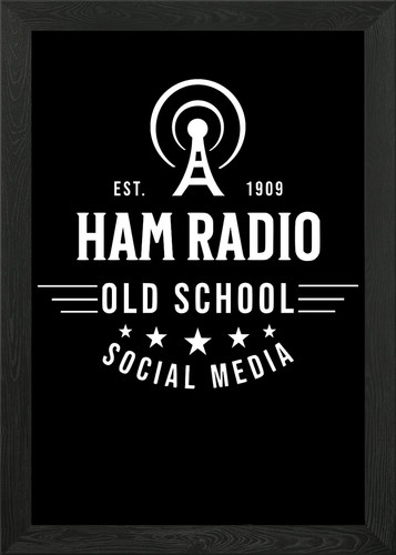 Ham radio framed wall art - ham,