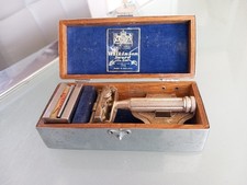 Vintage 1930 Wilkinson Sword Self Stropping Razor in Original Wooden Lined  Box