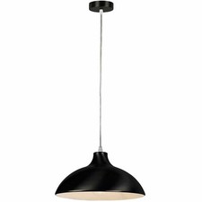 Pagazzi Lighting Naoki Pendant Ceiling Light Small Black Dome Shaped XXX6502