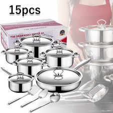 15PCS Induction Pan Set