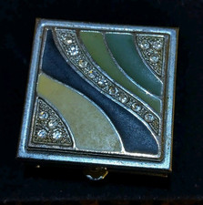 Small Silver Tone And Enamel 
