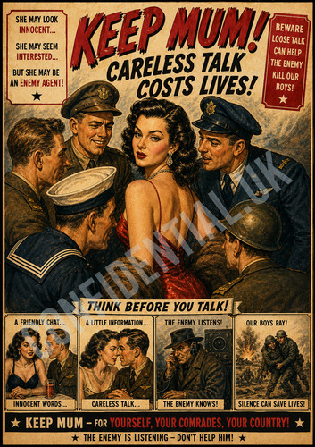 Keep mum propaganda ww2 - propaganda,