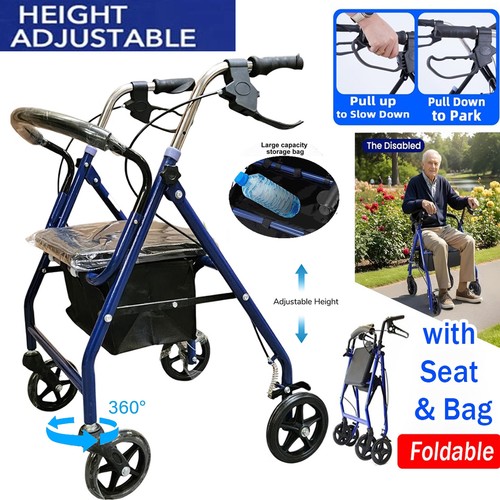 Lightweight foldable rollator - lightweight,