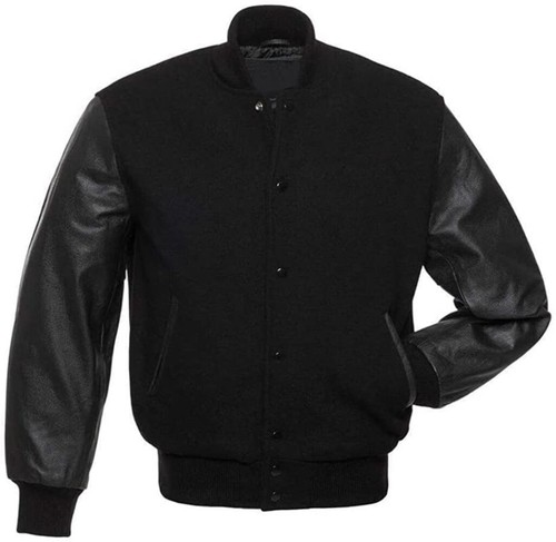 Solid black varsity - solid,