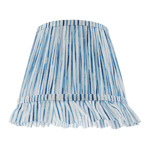Vintage blue and white faux - white,
