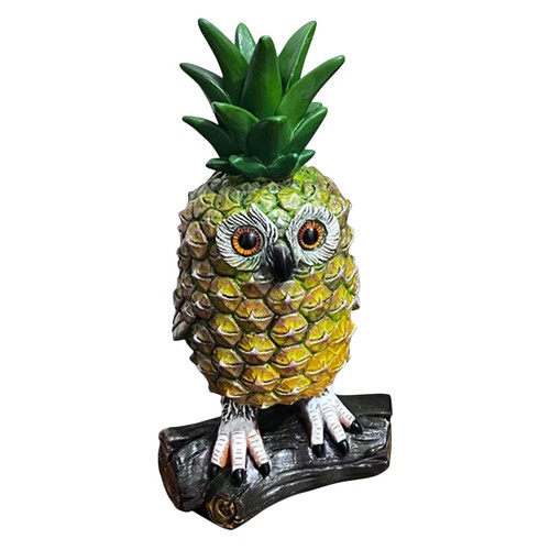 Cartoon resin pineapple owl - cartoon,