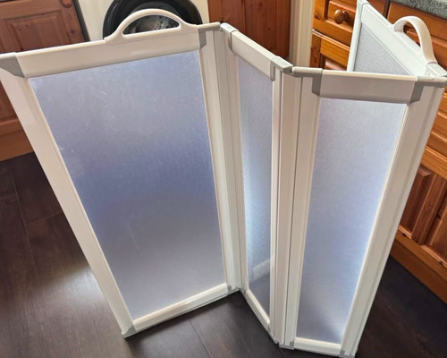 Akw folding bath screen - akw, white