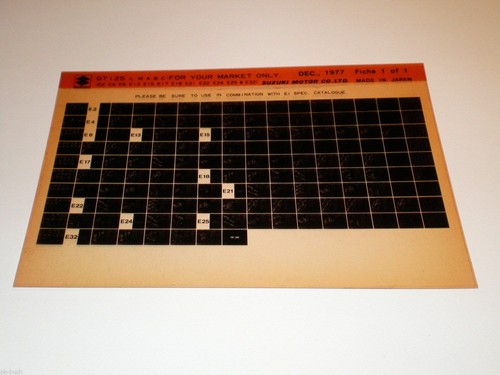 Microfich spare parts
