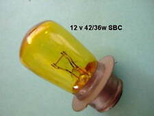12 volt 42/36 watt Lucas 604 YELLOW BPF Light bulb Classic Retro Car Motorbike