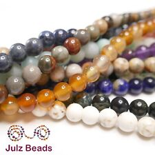 Natural 6mm Gemstone Beads - Various Colours - Healing Round Crystal Stones