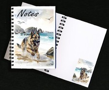 German Shepherd Dog Notebook/Notepad + small image on every page by Starprint