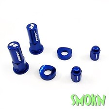 Husqvarna Valve Caps & Rim Lock Nuts with Curved Washers TC FC TE FE TX RFX Blue