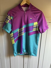 Sportful Cycle Jersey Classic Vintage | Men's | Purple/Green/Yellow | Medium |