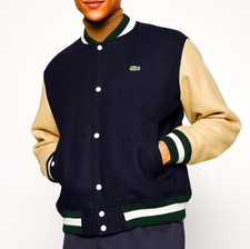 LACOSTE WOOL VARSITY BOMBER